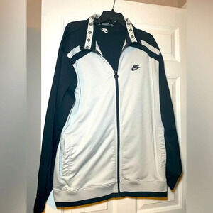 Nike Men’s Athletic Jacket Black & Light Gray Size Large Track Full Zip